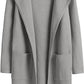 Women's Woolen Coat With Pockets Autumn And Winter Temperament  Slim Fit Mid Length Jacket Comfortable Casual Lapel Coats