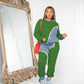 Fashion Casual Sweater Ankle-tied Long Twinset Suit