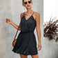 Suspender V-neck A swing female rompers