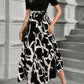 Womens SpringSummer Bestseller Floral Print Crew Neck Dress