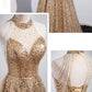 Golden Evening Dress Women Senior Sense Host High-end Atmosphere