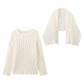 Women's Fashion Minimalist Long Sleeve Knitted Sweater