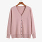 Autumn And Winter New V-neck Knitwear Long-sleeved Cardigan