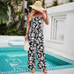 Fashionable Tube Top And Pants Set With A Stylish Print
