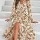 Flower Floral Print Slit Dress Female