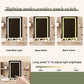7-Drawer Vanity Desk With LED Mirror & Carved Details, Fluted Makeup Table With Metal Legs And PU Stool, Carved Dressing Table With Jewelry Storage For Bedroom