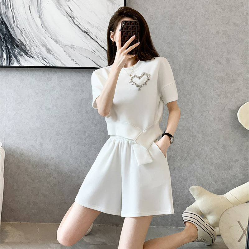 Ensemble short décontracté haut de gamme pour femme