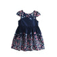 Summer Short Sleeved Butterfly Flower Print Ethnic Princess Dress