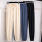 High Waist Loose Cropped Ice Silk Leggings For Women