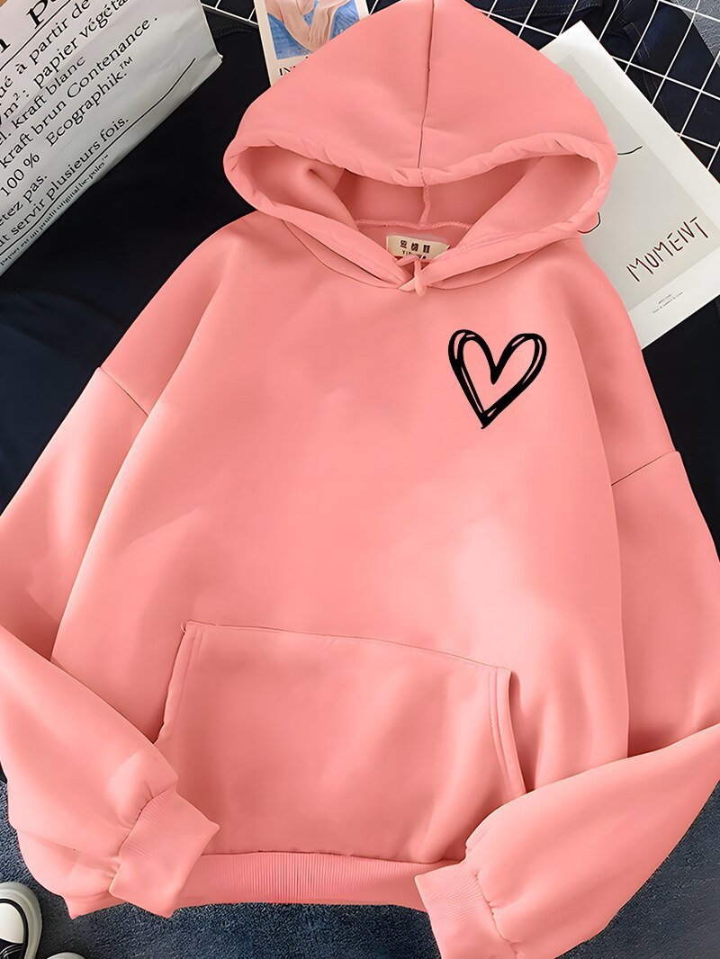 Nouveau pull à capuche simple et basique avec impression 3D numérique « Love » pour hommes et femmes, motif planète