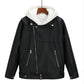 Loose student motorcycle leather jacket