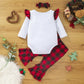 Children's Spring And Autumn Long Sleeve Triangle Rompers Suit