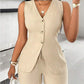 European And American Ladies Fashion Comfort And Casual Open Chest Lace-up Short-sleeved Shirt