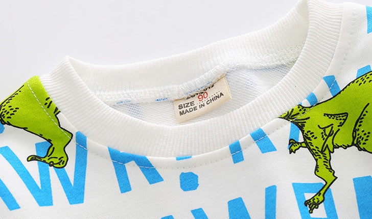 Pull décontracté doux pour enfants à motif Cartoon Trend Element