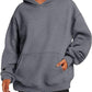 Sweats à capuche pour femmes avec poches, sweat-shirt tendance uni, pull à capuche surdimensionné, vêtements pour femmes