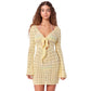 Hollow-out Side Strap Round Neck Backless Sun-proof Beach Women's Clothing Dress