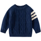 Pull de couleur unie pour enfants