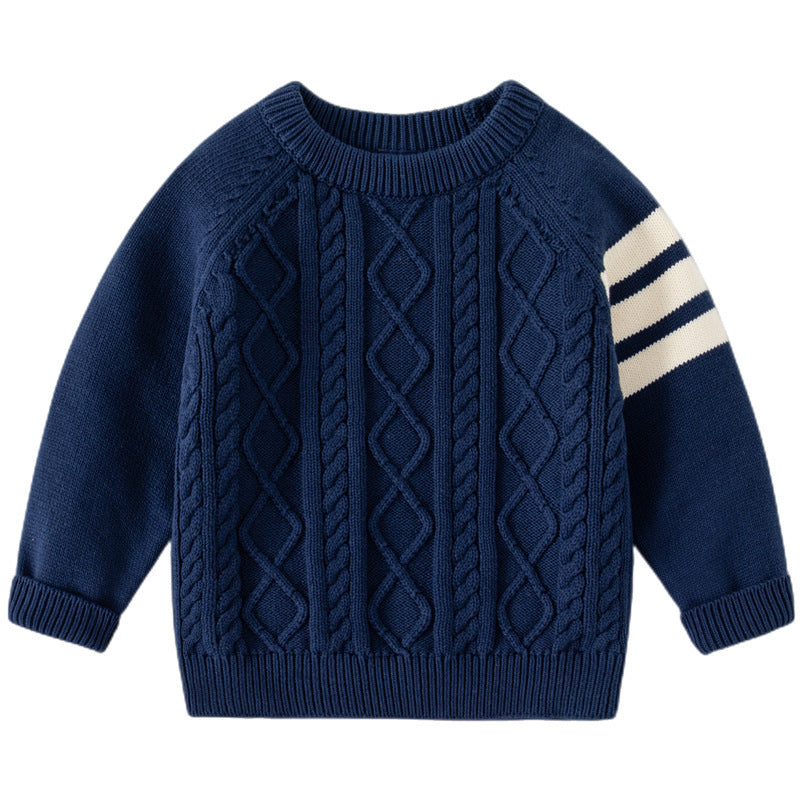 Pull de couleur unie pour enfants