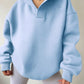 Women's Solid Color Hoodies Long Sleeve Hooded Solid Color Loose Sweater