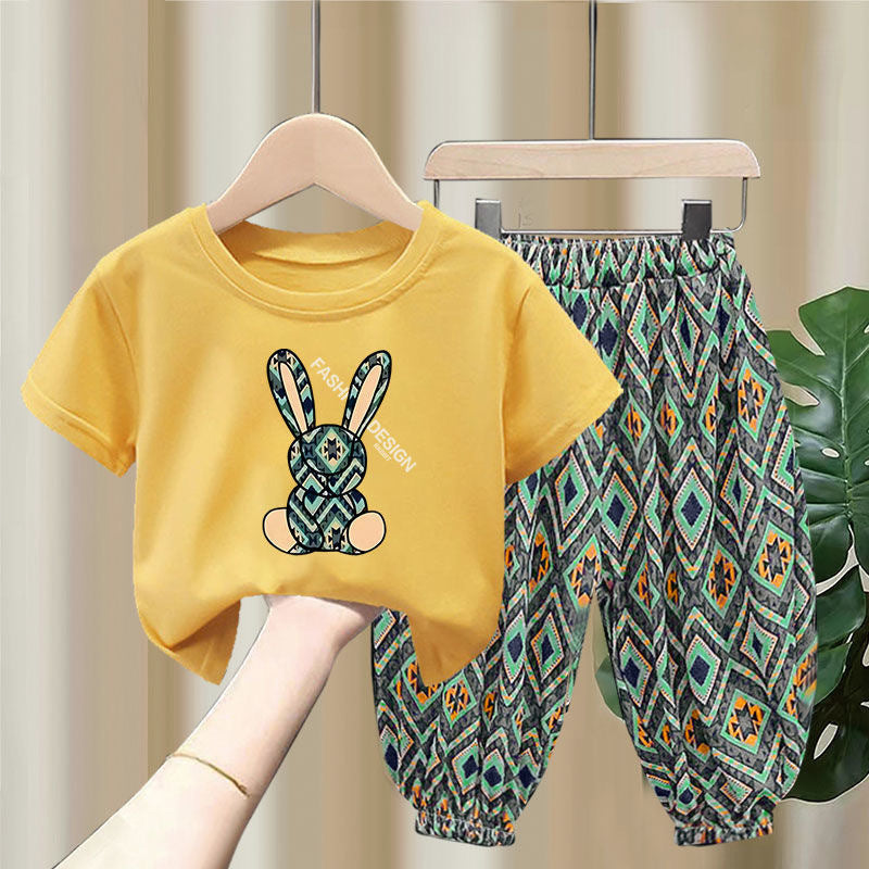 Children's Summer Thin T-shirt Blouse And Pants