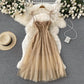 Ladies Fashion Slim Fit Mid Length Dress