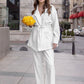 Women's Fashion Casual Striped Suit Pants Suit
