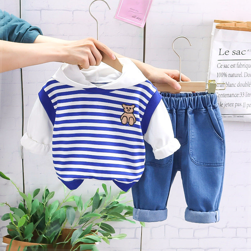Boys' Sports Sweater Pants Leisure Suit