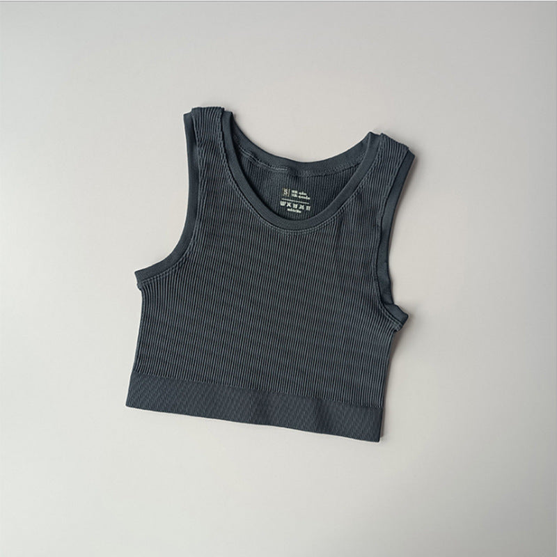 Seamless Single-layer Sports I-shaped Vest Women's Quick-drying Running