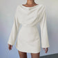 New Stylish And Elegant Long-sleeve Patchwork Dress