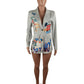 European And American Women's Clothing Digital Printing Suit