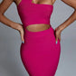 Bandage Evening Dress Sleeveless Waist-baring Dress