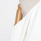 Hanging Neck Strapless Solid Color Short Hip Dress