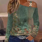 Autumn Simplicity Metal Button Shirt