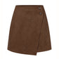 Women's Autumn And Winter Suede Irregular Skirt