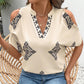 Women's Casual Geometric Printed Short-sleeved Top