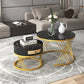 Fibreboard Metal Round Coffee Table