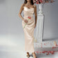 Solid Color Strap Dress Evening Dress Women's Clothing