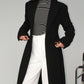 Autumn And Winter European And American Leisure Long Pure Color Warm Keeping Woolen Coat Women