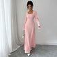 Slim-fitting Simple Long Sleeve Dress Women's Clothing