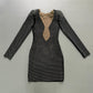Rhinestone Bandage One-piece Dress Cross Border Foreign Trade Tight