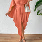 Women's Cloak Pleated Wave Dress