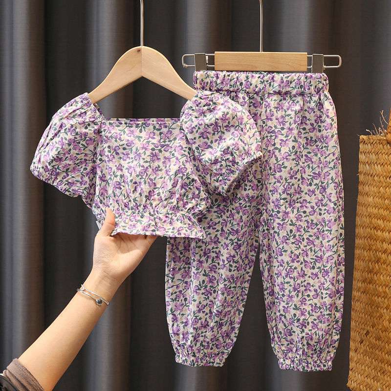 Pantalon à manches courtes deux pièces pour enfants