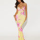 V-neck Mid Waist Fashionable Dress