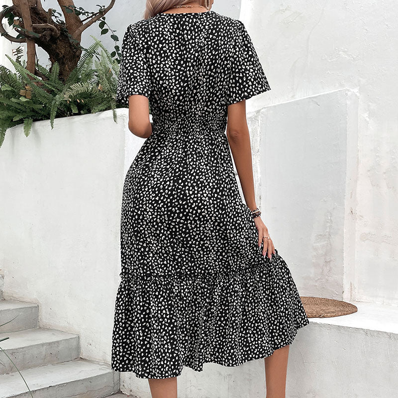 Robe imprimée slim spéciale mode pour femmes