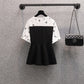 Splicing Plus Size Women's Fashion Simple Fake Two Pieces