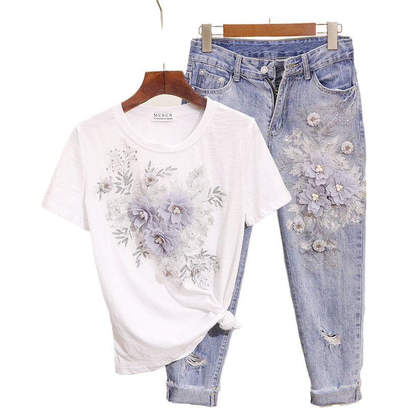 European Station Cowboy Suit Female Summer