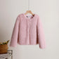 Manteau court uni pour femme, automne et hiver