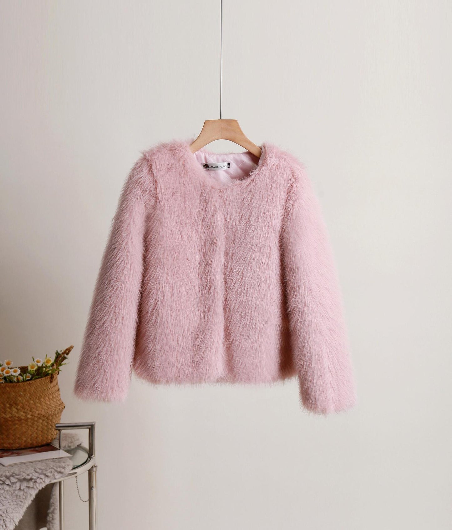 Manteau court uni pour femme, automne et hiver