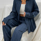 Women's Shirt Collar Loose Cardigan Long-sleeve Suit