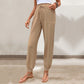 Pantalon skinny à lacets et taille élastique pour femme